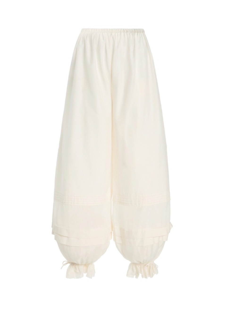 Posse Exclusive Pearl Cotton-Silk White Pants $350 NWOT Sz XS